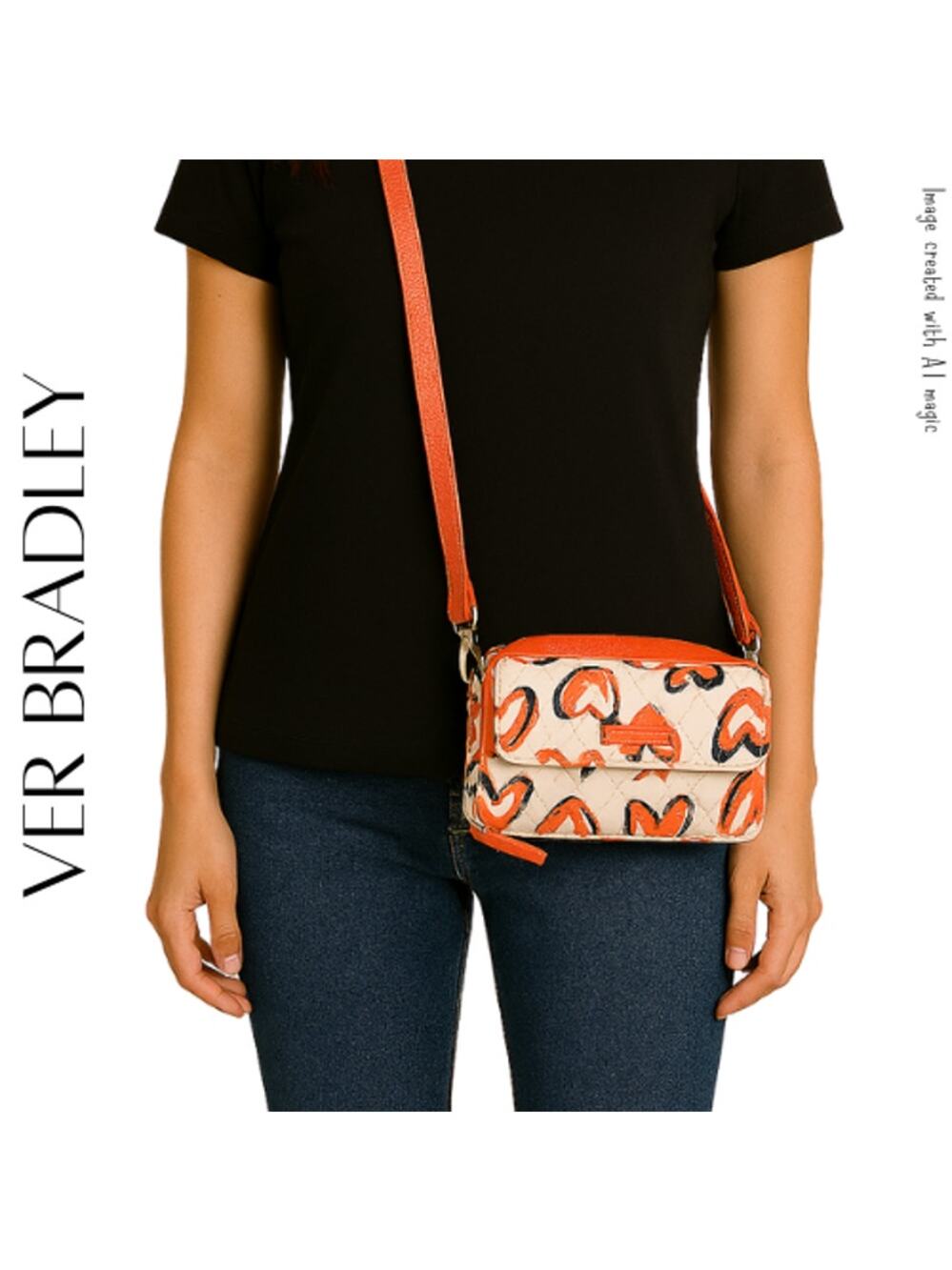 VERA BRADLEY Iced Hearts 3 in 1 Crossbody Bag, NWOT!